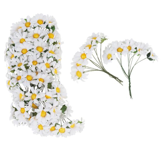 100 fleurs en papier, env. Ø 3 cm, Gros acheteurs VBS