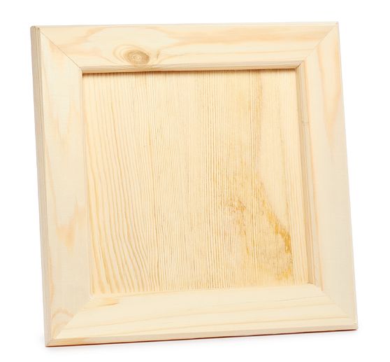 Cadre en bois VBS « Carré », 21,5 x 21,5 cm