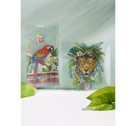 Soie de paille à motifs « Jaguar »