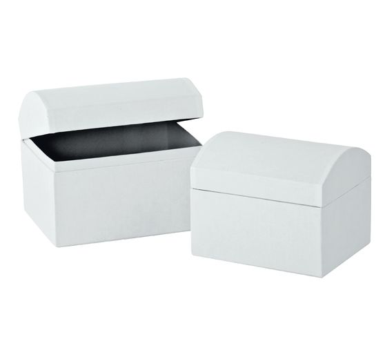 VBS Chests, set of 2, made of white cardboard