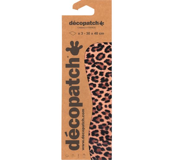 Papier D&eacute;copatch &laquo; L&eacute;opard &raquo;