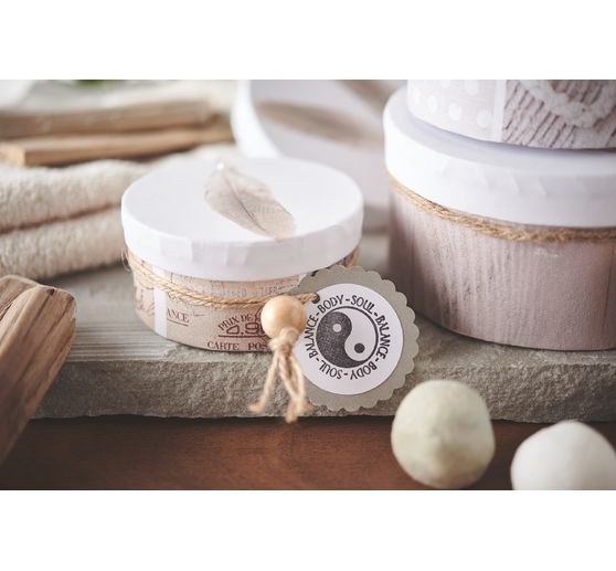 Boîtes en carton VBS « Rond », set de 12