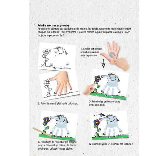 Set Mucki pour peindre avec les mains et les doigts