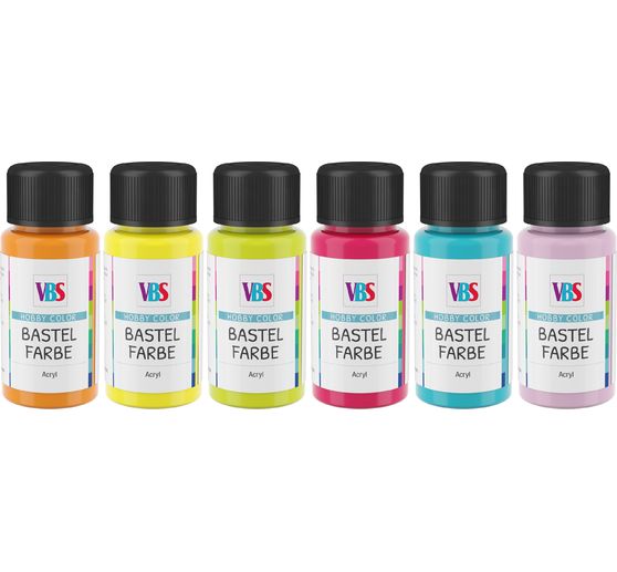 Set de peintures acryliques VBS « Fresh », 6 x 50 ml