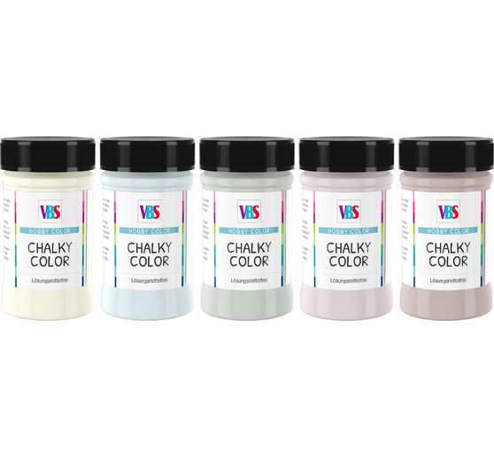 Set de peintures VBS Chalky Color « Dream », 5 x 100 ml