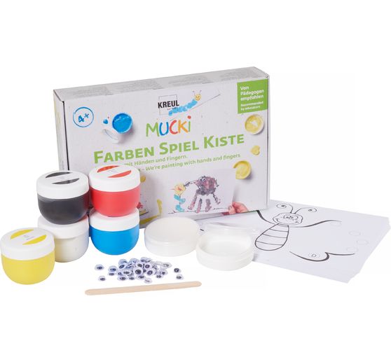 Set Mucki pour peindre avec les mains et les doigts