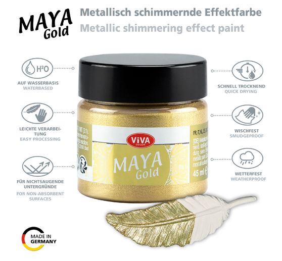 Peinture Viva Decor « Maya Gold », 45 ml