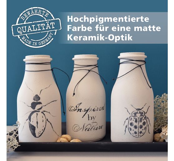 Peinture effet céramique Viva Decor, 150 ml, Blanc antique