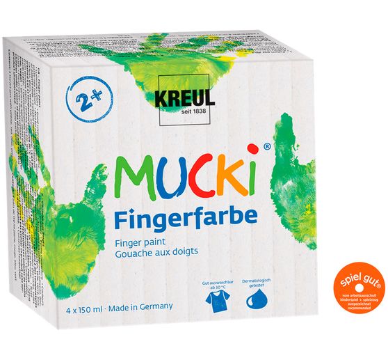 Peinture au doigt MUCKI, set de 4