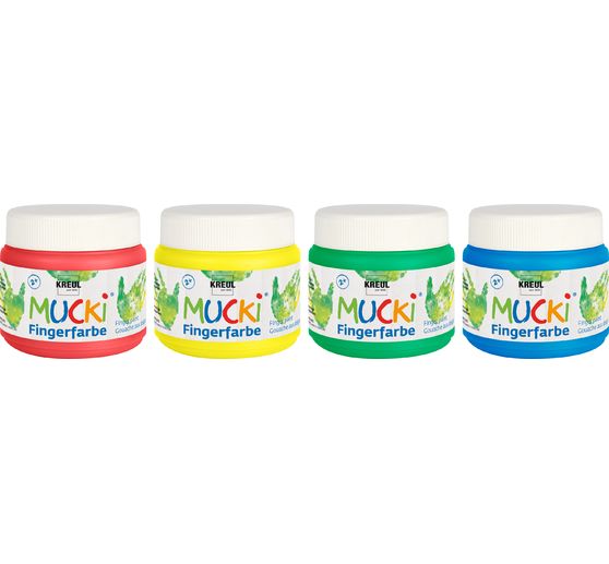 Peinture au doigt MUCKI, set de 4