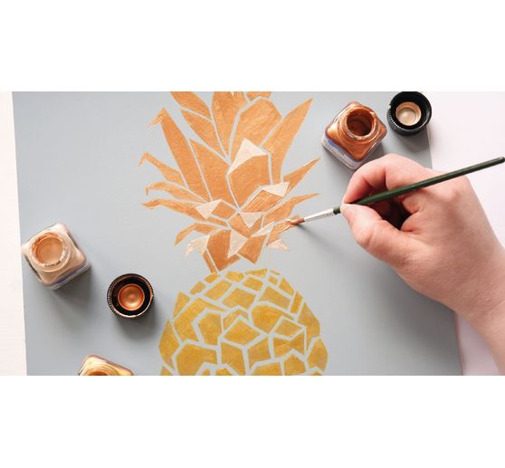 Peinture acrylique métallisée, 20 ml