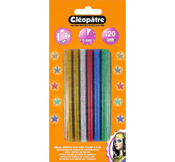 Bâtons de peinture pailletée, 20 pc.
