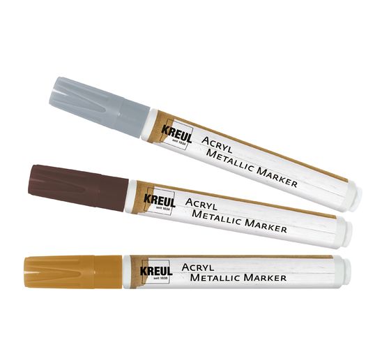 Marqueur acrylique métallisé medium KREUL