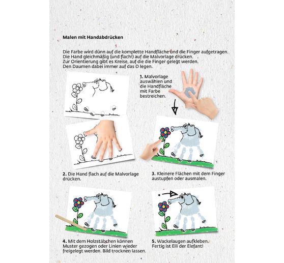 Set Mucki pour peindre avec les mains et les doigts