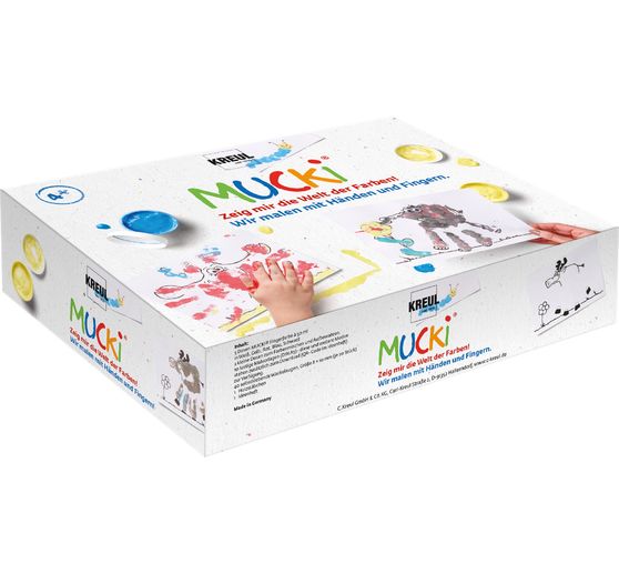 Set Mucki pour peindre avec les mains et les doigts
