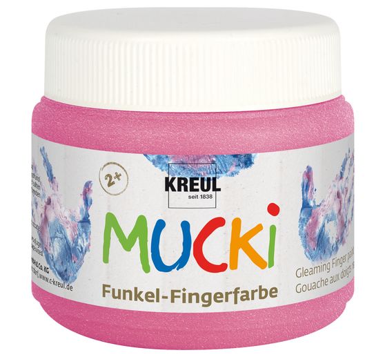 Peinture au doigt étincelante MUCKI, 150 ml