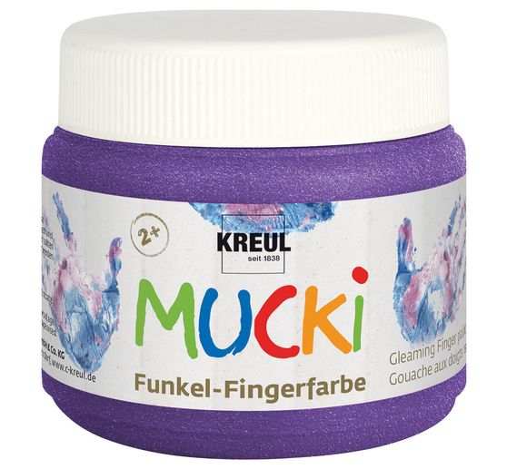 Peinture au doigt étincelante MUCKI, 150 ml