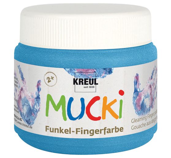 Peinture au doigt étincelante MUCKI, 150 ml