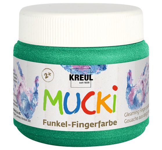 Peinture au doigt étincelante MUCKI, 150 ml