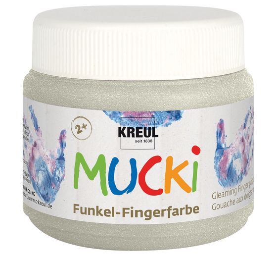 Peinture au doigt étincelante MUCKI, 150 ml