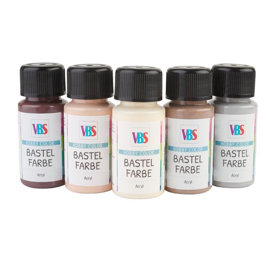 Set de peintures acryliques VBS « Harmonie », 5 x 50 ml