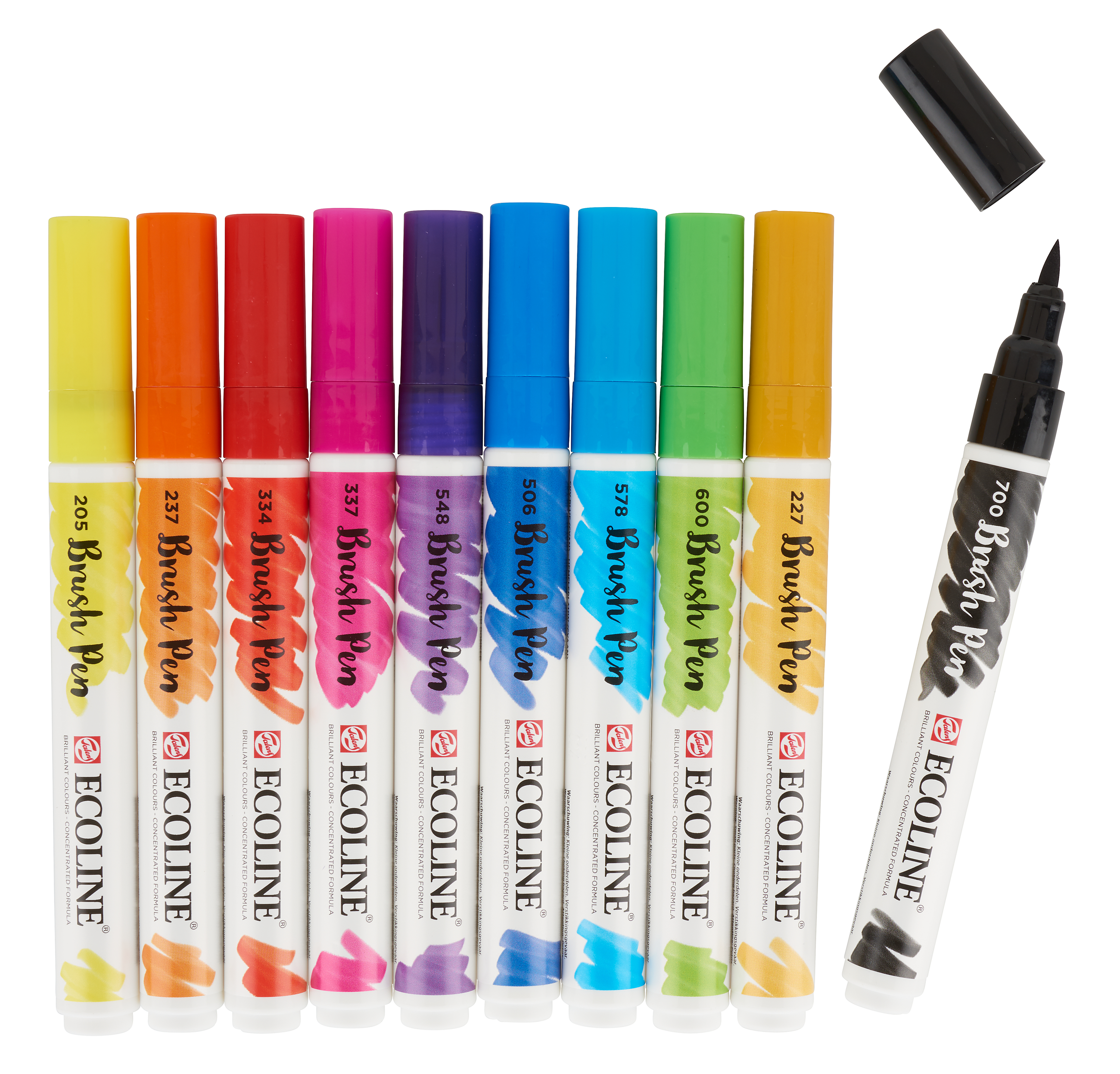 Set de Brush Pen Talens Ecoline, 10 couleurs - VBS Hobby