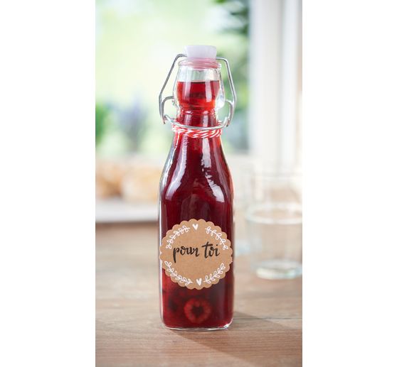 Bouteilles en verre à fermeture mécanique VBS, 2 pc.