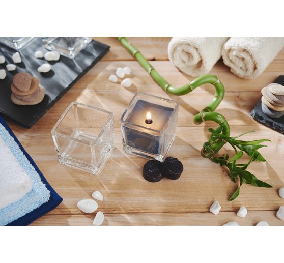 VBS Tealight jars "Cube", 4 pieces