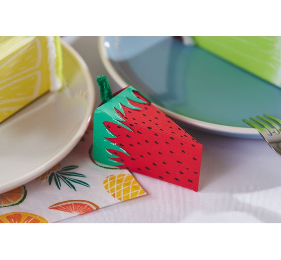 Set de gabarits pour boîtes, « Parts de gâteaux »