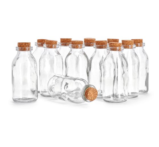 12 bouteilles en verre VBS « Minis »