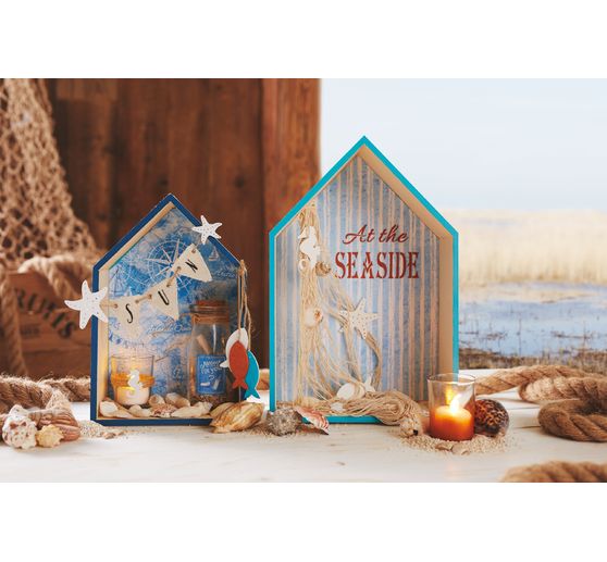 Wooden shelf "House", set of 2