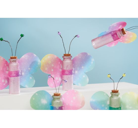 Fioles en verre avec bouchon VBS « 7 cm », 24 pc.
