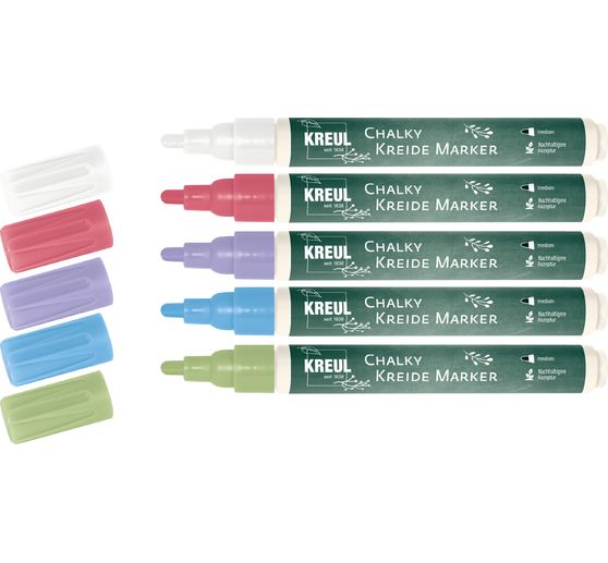 Kreul Chalky Chalk marker - Set, 5 colours