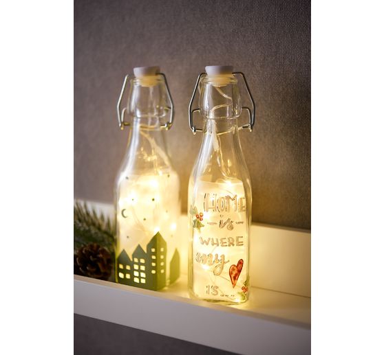 Bouteilles en verre à fermeture mécanique VBS, 2 pc.