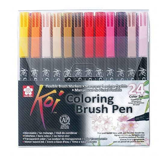 Brush pen Koi Coloring Brush Set, 24 colours