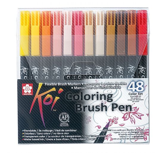 Brush pen Koi Coloring Brush set, 48 colours