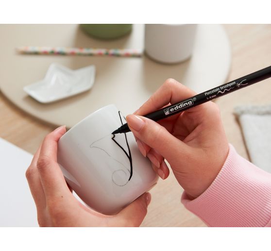 Feutres pinceaux pour porcelaine edding 4200 « Warm »