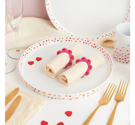 Plateaux &agrave; petit rebord VBS, porcelaine