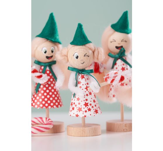 Perles en bois VBS « Ø 30 mm »