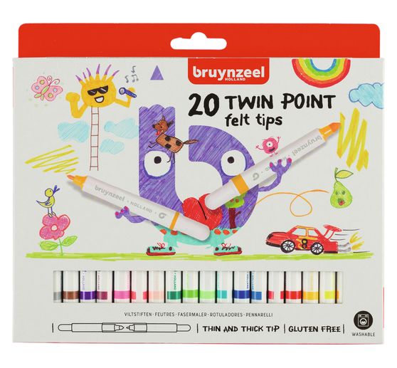 Feutres « Twin Point », set de 20