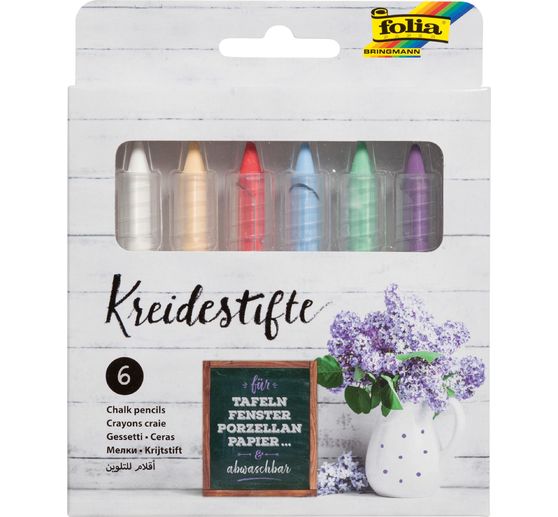 Crayons craie, assortiment couleur
