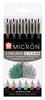 Fineliners Pigma Micron, set de 6, couleurs principales