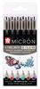 Fineliners Pigma Micron, set de 6, couleurs principales