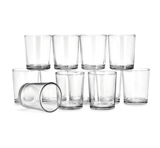 Verres à bougie chauffe-plat VBS « Haut », 12 pc.
