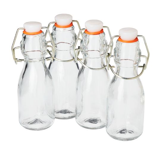 Mini-bouteilles à fermeture mécanique VBS, 4 pc.