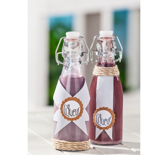 Bouteilles en verre à fermeture mécanique VBS, 2 pc.