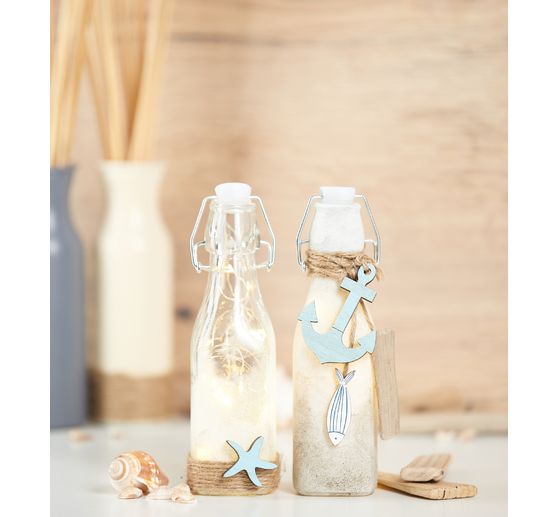 Bouteilles en verre à fermeture mécanique VBS, 2 pc.
