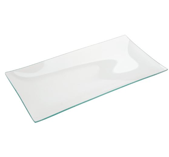 Assiette en verre VBS « Rectangulaire »