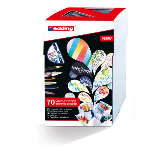 Set edding « Colour Happy », 70 pc.
