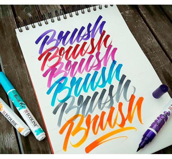 Set de Brush Pen Talens Ecoline, 5 couleurs